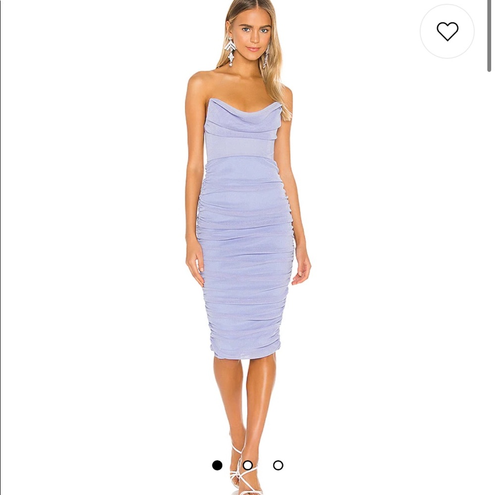 Michael Costello Periwinkle Midi Dress
